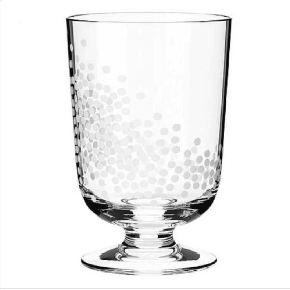 Polka dot hurricane vase